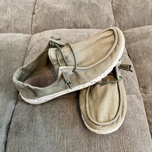 Olive Green Hey Dudes